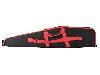 Gewehrfutteral Gewehrtasche Umarex Red Line 105 x 22 cm abschließbar Cordura 3 Außentaschen rot schwarz