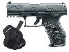 Schreckschuss Pistole Walther PPQ M2 schwarz Kaliber 9 mm P.A.K. (P18) <b>+ Universalholster</b>