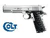 Schreckschuss-,  Gas-, Signalpistole Colt Government 1911 A1, chrom poliert, Kaliber 9 mm P.A. (P18)