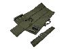 Buffalo River Sniper Gewehrfutteral Schießmatte Tactical Drag Bag, oliv, 132 cm, Nylon