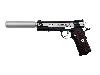 CO2 Pistole Colt Special Combat Classic Ganzmetall Kaliber 4,5 mm BB (P18)<b>+ silberner Schalldämpfer Adapter</b>