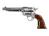 CO2 Revolver Colt Single Action Army SAA .45 5.5 Zoll, nickel, braune Griffschalen, Kaliber 4,5 mm BB (P18)