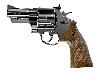 CO2 Revolver Smith & Wesson M29 3 Zoll hochglanzbrüniert braune Griffschalen Kaliber 4,5 mm BB (P18)