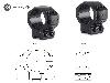 HAWKE Zielfernrohrmontage, Ringmontage (Paar), 9-11 mm Schiene, 30 mm Durchmesser, Alu, mittel