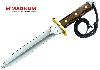 Abfangmesser Dolch Böker Magnum Combat Stahl 420 Klingenlänge 18,0 cm Hartholzgriff (P18)