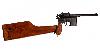 Deko Mauser C96 Automatikpistole mit Gewehranschlagschaft