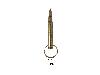 Dekopatrone mit Schlüsselring Garand Patrone Länge 10 cm Kaliber 30-06