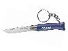 Schlüsselanhänger Mini Taschenmesser Opinel Colorama No2 Stahl 12C27 Klingenlänge 3,5 cm blau
