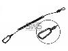 Spiralkabel-Kette Sicherungsspirale Karabiner + Klemme Blackfield Länge  40 - 150 cm