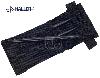 Wurfdart-Set 3-tlg, Länge 150 mm, 45 g, Carbonstahl, Arm-Etui Nylon (P18)