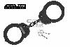 BLACKFIELD Handschellen K70-Stahl, schwarz, Kette, Polizei-Standard, 2 Schlüssel