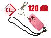 KH Security Personenalarm Taschenalarm 24/7 soft touch, pink, 120 dB, 22 g