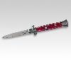 Springmesser Beltrame Rosso, 85 mm Klinge, Stahl 420, rote Perlit-Griffschalen (P18)