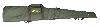 Buffalo River Gewehrfutteral, oliv, 126 cm, Cordura, mit Tragegurt und Außentaschen