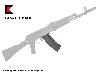 Magazin für CO2 Luftgewehr Kalashnikov AK 74 M Yunker 4 ohne Kapselaufnahme  im Kaliber 4,5mm BB