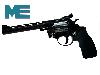 LEP Druckluft Revolver ME Competition 6 Zoll, brüniert, Gummigriff, Kaliber 4,5 mm (P18)