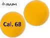 RAP4 68.cal Ram RUBBERBALLS Gummikugeln, GELB, 100 Stück, Kaliber .68