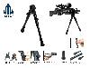 UTG Klemm-Zweibein Clamp-on Sniper Bipod, Rubber Feet, Höhe 229-280 mm, für Läufe 11-19 mm