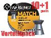 10+1 GRATIS x 500 Stück Match-Diabolo JSB MATCH MIDDLE LG, Kal. 4,50 mm, 0,520 g