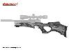 Carbine Schichtholz-Lochschaft für Pressluftgewehr Weihrauch HW 110, schwarz-grau