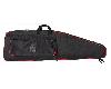 Anschütz Gewehrfutteral XXL, schwarz-rot, 125 x 35 cm, Polyester, Seitentasche, stark gepolstert, Tragegurt