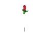 Schießbudenblume, rote Rose, Länge 20 cm, 1 Stück