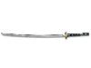 Samuraischwert Premium Damast Klingenlänge 74 cm Rochenhaut Griff inklusive Holzscheide und Zubehör (P18)