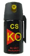 Abwehrspray KO Spray CS Reizgasspray, effektives Verteidigungsspray gegen Mensch und Tier, Inhalt 40 ml