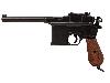 Deko Pistole Denix Mauser C 96 1896 Länge 32 cm schwarz