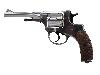 B-Ware CO2 Revolver Gletcher Nagant NGT RF Silver verchromt mit gezogenem Lauf Kaliber 4,5 mm Diabolo (P18)
