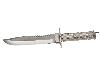 Outdoormesser Survialmesser Haller Stahl 420 Klingenlänge 20,5 cm Metallgriff inklusive Nylonscheide (P18)