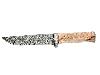 Outdoormesser Damastmesser Black Eagle Outlander Kohlenstoffstahl Klingenlänge 15,2 cm inklusive Holzschatulle und Lederscheide (P18)