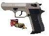 Schreckschuss Pistole Record Cop stainless Kaliber 9 mm P.A.K. (P18) <b>+ 25 Schuss</b>