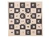 Zielscheibe Glücksscheibe Schachbrett 36 Felder 14 x 14 cm 1000 Stück