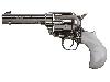 Deko Revolver Kolser Thunderer Single Action Army .45 Peacemaker USA nickel poliert perlmuttfarbene Kunststoffgriffschalen