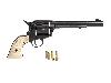 Deko Revolver Colt Peacemaker USA 1873, Kaliber .45, schwarz, weiße Griffschalen