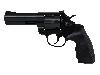 Schreckschuss Revolver Steel Cop Tac 4 Zoll Vollstahl schwarz mit Laufgewinde Kaliber 9 mm R.K. (P18)