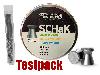 Testpack Flachkopf Diabolos JSB Schak Heavy Weight Kaliber 4,5 mm 0,535 g glatt 40 Stück