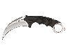 Kerambit Messer United Cutlery Honshu silber Edelstahl 7Cr13 Klingenlänge 10,2 cm inklusive Stiefelscheide (P18)