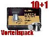 Vorteilspack 10+1 Flachkopf Diabolos JSB Match Premium Kaliber 4,5 mm 0,52 g glatt 11 x 200 Stück