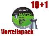 Vorteilspack 10+1 Flachkopf Diabolos JSB Match Light Kaliber 4,52 mm 0,475 g glatt 11 x 500 Stück
