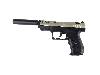 CO2 Pistole Walther CP99 Lauf 3 Zoll nickel Kaliber 4,5 mm Diabolos (P18) <b> schwarzer SWS Schalldämpfer Adapter</b>