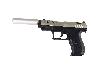 CO2 Pistole Walther CP99 Lauf 3 Zoll nickel Kaliber 4,5 mm Diabolos (P18) <b> silberner SWS Schalldämpfer Adapter</b>
