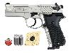 CO2 Pistole Walther CP88 nickel Kunststoffgriffschalen Kaliber 4,5 mm Diabolo (P18)<b> + Diabolos CO2 Kapsel Zielscheiben Speedloader</b>
