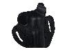 Schnellziehholster Formholster Gürtelholster für CO2 Revolver 2,5/3 Zoll Leder schwarz