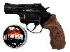 Schreckschuss Revolver Zoraki R1 Shiny Black 2,5 Zoll Holzoptik Griffschalen PTB 1022 Kaliber 9 mm R.K. (P18) <b>+ 50 Schuss</b>