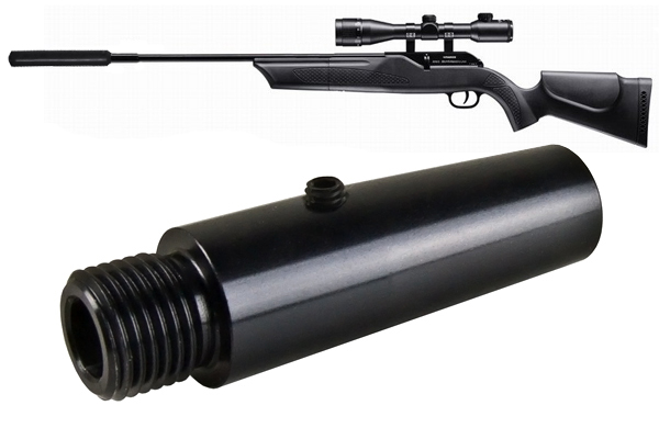 1⁄2 UNF Universal- Schalldämpferadapter für Umarex Hämmerli 850 Air Magnum, Walther 1250 Dominator und andere Gewehre mit 15 mm Lauf